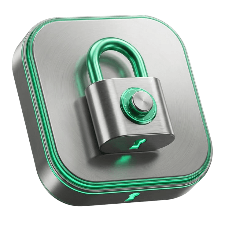 Padlock representing platform security